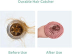 GD 4-Pack Silicone Shower Drain Hair Catcher Anti-Clog Shower Drain, Sink & - Image 4