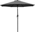 Sunnyglade 9' Patio Umbrella Outdoor Table Umbrella with 8 Sturdy Ribs (Grey) by Sunnyglade