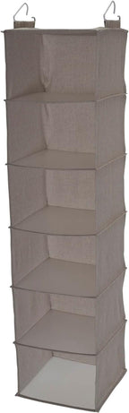 Household Essentials 6 Shelf Hanging Closet Organizer, Hanging Closet Shelf by HouseholdEssentials