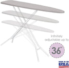 Full Size Ironing Board Made in USA – Light Grey by Seymour Home Products 4 - Image 3