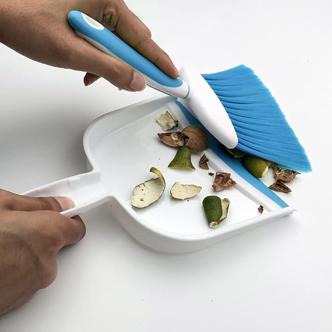 Broom Dustpan Brush Small Dust pan : Mini Broom and Dustpan Set Mini Dust pan - Image 2