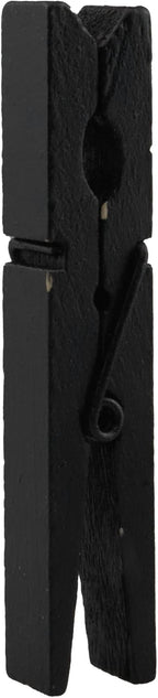 HEEHEE 24 PCS 2.83 Inch Black Wooden Clothespins Strong Spring Grip Durable - Image 4