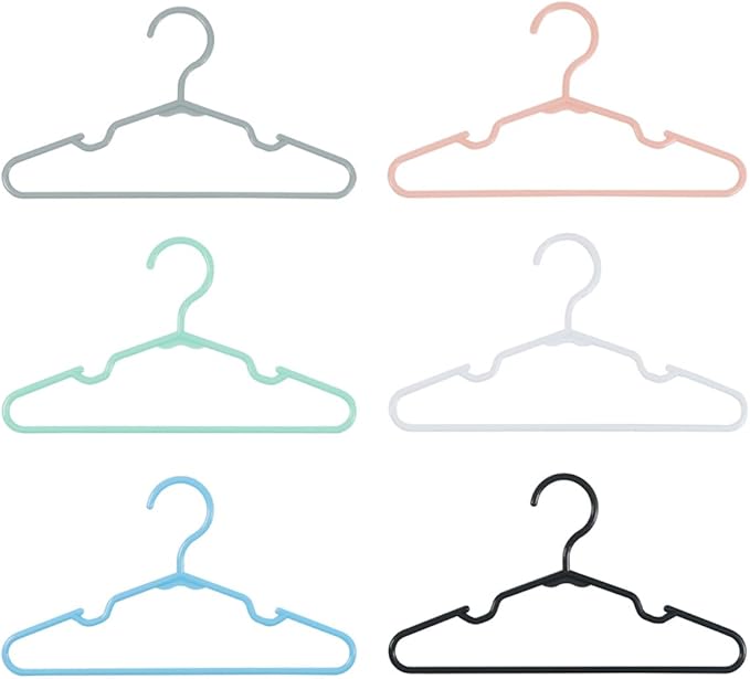 100 pcs Baby Nursery Closet Hangers, Non-Slip Laundry Infant Pant Hanger - Image 2
