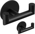 2 Pack Black Bathroom Hooks for Towels by GWAAZXGZ