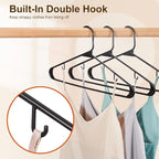 HOUSE DAY 200 Pack Plastic Clothes Hangers, Commercial Bulk Shipment - Image 3