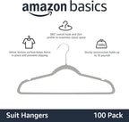 Amazon Basics Slim Velvet Non-Slip Space Saving Suit Clothes Hangers - Image 2