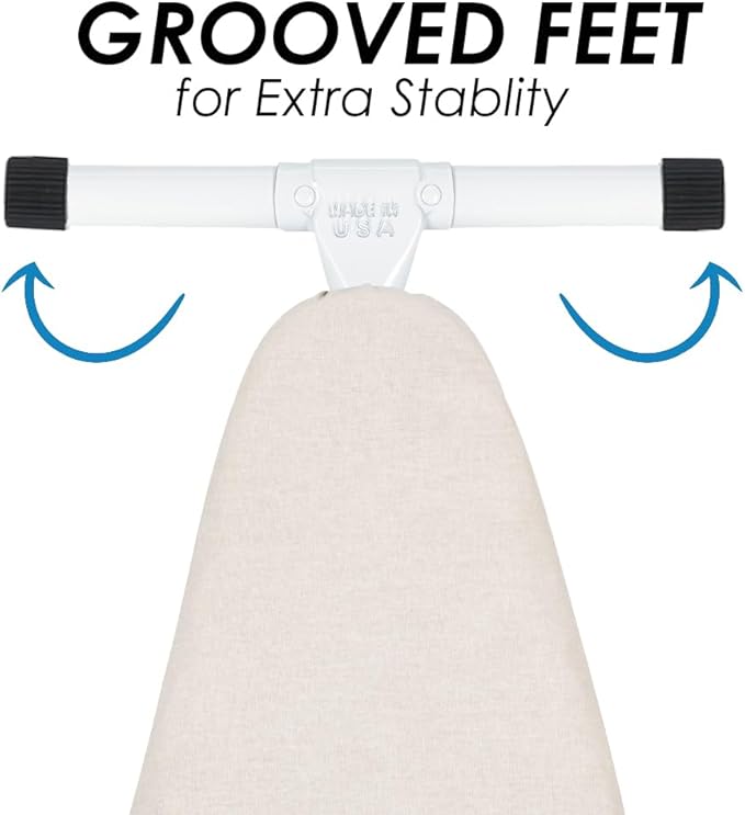 Full Size Ironing Board with Cover & Pad – USA-Made with Enhanced Grip Feet - Image 4