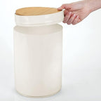 mDesign Plastic Round Trash Can Small Wastebasket - Image 5