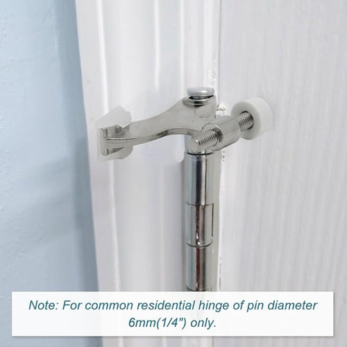 12 Pack Hinge Pin Brushed Nickel Door Stopper, Adjustable Heavy Duty Hinge Pin - Image 2