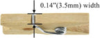 HAHIYO Wooden Clothes Pins Clothespins Mini Do NOT Fall Apart 1 inches Length - Image 3