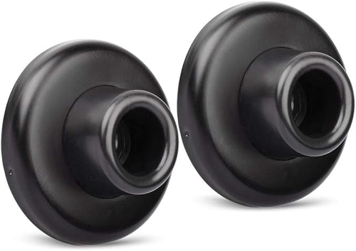 2 Pack Concave Wall Door Bumper Stop Black – 2-1/2” Outside Diameter Stainless by KOVOSCH