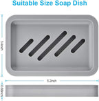 2PCS Draining Soap Dishes, Dishwashing Sponge Soap Holder - Image 2