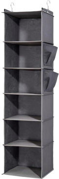 6-Shelf Hanging Closet Organizer and Storage, Collapsible Hanging Shelves by WelcometoYRCBEHFU
