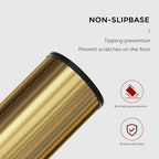 9L/2.4Gal Gold Trash Can, Brass Bathroom Garbae Can - Image 5