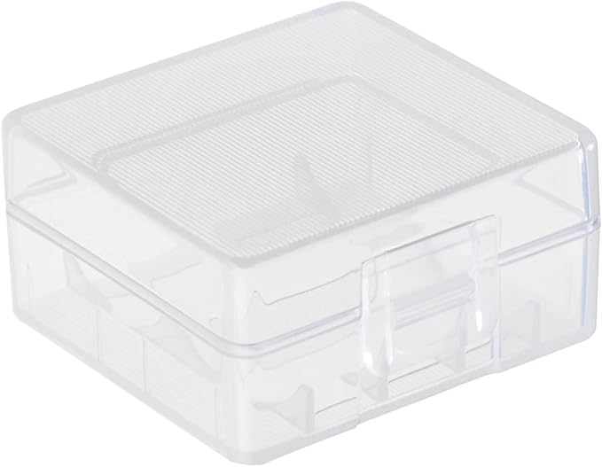 Fielect 2 x 18350 Battery Storage Case Holder Organizer Box Transparent by Fielect