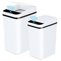 Bathroom Trash Cans with Lid 2 Pack Touchless Automatic Motion Sensor 2.2 Gal & by Anborry