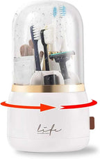 Toothbrush Holders for Bathrooms, Rotating 7 Slots Electric Toothbrush Holders by CLOKTA