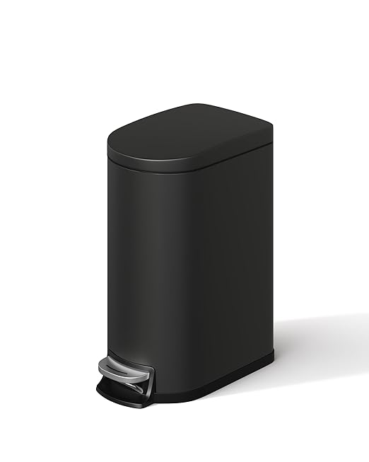 Garvee 2.6 gal / 10 L Metal Bathroom Trash Can by Garvee