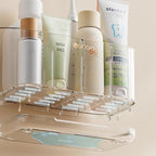 Toothbrush Holder for Bathroom Wall Mounted, 5 Slots Acrylic Toothbrush and - Image 8