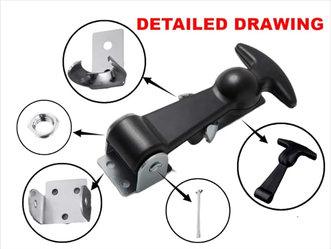 Premium Rubber Hasp with Plunger - Image 5