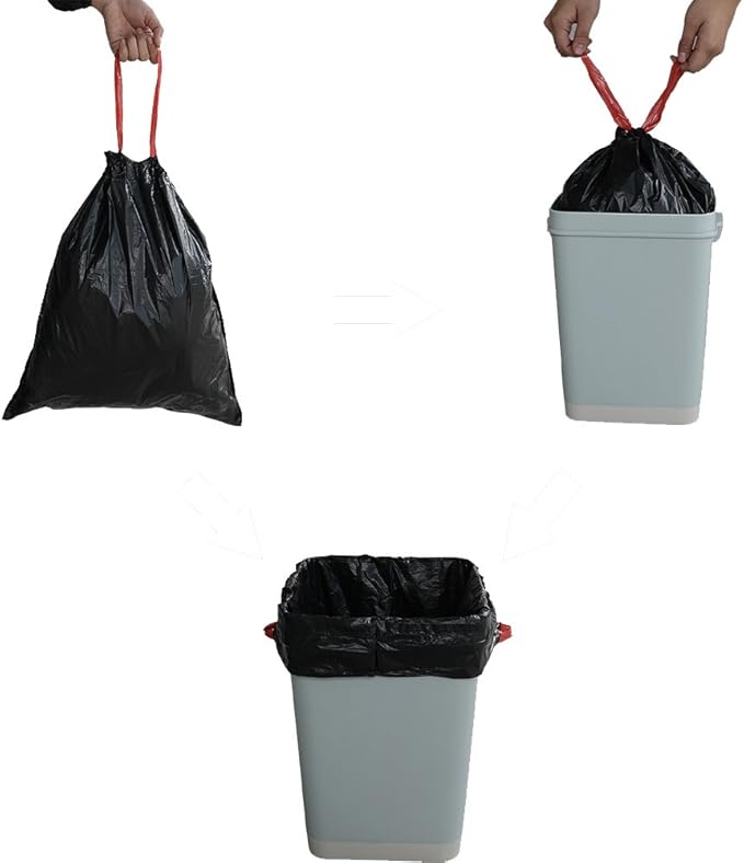 Begale 3 Gallon Drawstring Trash Bags - Image 4