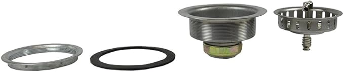 DANCO Twist Tight Kitchen Sink Strainer Assembly, 3-1/2 inch, Stainless Steel - Image 5
