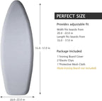 SheeChung Ironing Board Cover and Pad 22“x57”, Thick Iron Board Cover - Image 2