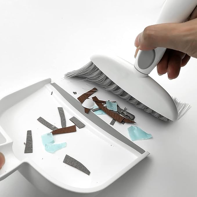 Dust pan, Mini Dustpan and Brush Set, Small Broom and Dustpan Set, Small Hand - Image 2