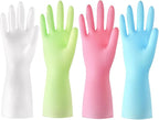 4 Pack Rubber Dishwashing Gloves by 1stmall