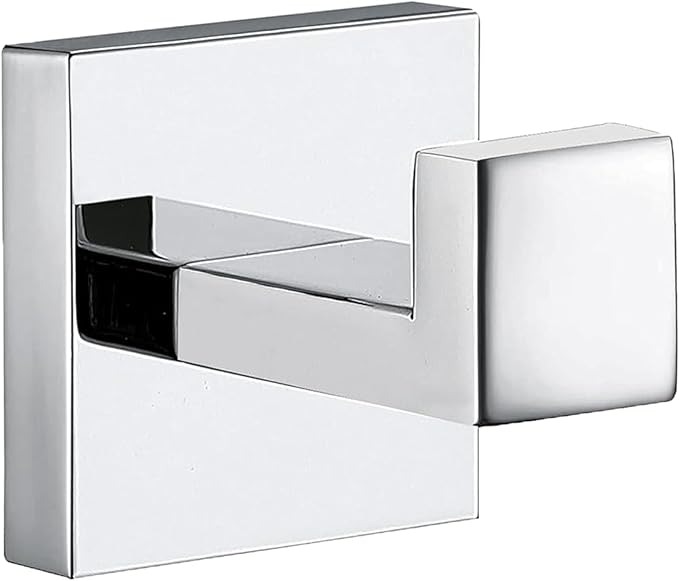 Towel Hooks for Bathrooms, Polished Chrome Towel Hook for Kitchen Bathroom by Delarkusi