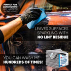 MW Pro Microfiber Cleaning Cloth | Gray | 36 Pack | 16” x 16” | All Purpose - Image 4