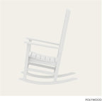 POLYWOOD Presidential Rocking Chair in White - Image 5