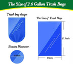 Hommaly 2.6 Gallon 240 pcs Small Clear Trash Bags, Strong Garbage Bags - Image 2