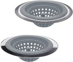 Kitchen Set of 2 Sink Strainers, Flexible Silicone Good Grip Kitchen Sink - Image 6