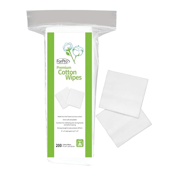 ForPro Professional Collection Premium Cotton Wipes, 100% Cotton, Extra-Soft by ForProProfessionalCollection