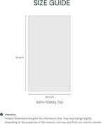 Lacoste Heritage 100% Supima Cotton Bath Towel, Premium Super Soft Bath Towel - Image 2