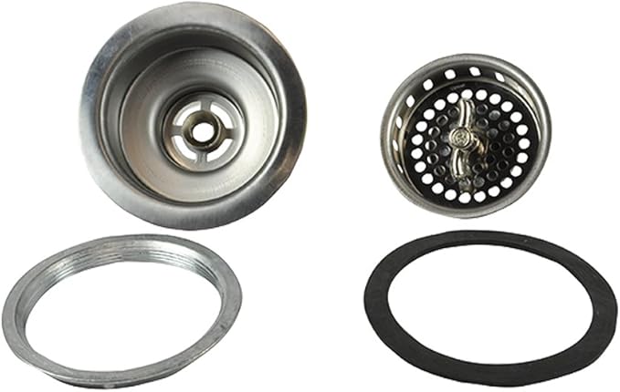 DANCO Twist Tight Kitchen Sink Strainer Assembly, 3-1/2 inch, Stainless Steel - Image 6