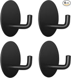 Adhesive Hooks for Bathrooms, 4 Piece Towel Hooks for Hanging Hat Robe Coat by LACHILL