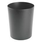 mDesign Round Metal Small 1.7 Gallon Recycle Trash Can Wastebasket, Garbage - Image 8