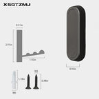2PCS Folding Coat Hooks, Heavy Duty Wall Hooks Made of Zinc Alloy, Foldable - Image 5