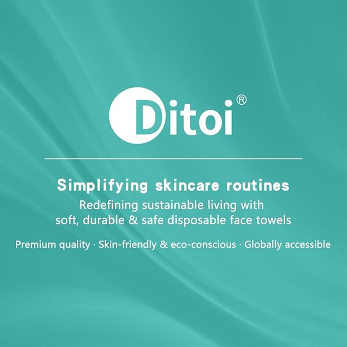 Ditoi Disposable Face Towels, Ultra Soft &Thick Facial Cloths - Image 9
