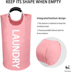 WOOHA 95L Large laundry basket, Collapsible laundry hamper, Tall Clothes - Image 3