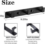 Coat Rack, Heavy Duty Stainless Steel 9 Tri Coat Hook Hanger, Wall Mounted Wall - Image 5