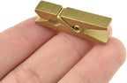 HAHIYO Gold Wooden Clothes Pins Clothespins Small Do NOT Fall Apart 1.38 inches by HAHIYO