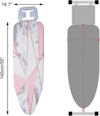 Ironing Board Cover and Pad Extra Thick Padding 19 X 50 Inch Fits Large and - Image 2