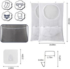 Hanging Laundry Hamper, Over The Door Laundry Hamper, Mesh Hanging Laundry Bag - Image 4
