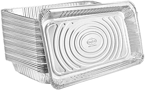 Aluminum Pans Full Size, Large Disposable Roasting & Baking Pan, Restaurants by NicoleHomeCollection