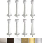 Liberty Premium Door Stoppers Metal Solid Door Stop Rigid Brushed 3" by Litepak