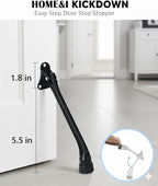 HOME&I Kickdown Door Stopper, 7-Inch Door Holder Kick Door Kickstand Rubber Foot - Image 2