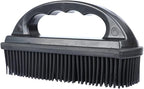 Rubber Pet Hair Removal Brush Lint & Cat Dog Hair Remover Brush Pet Silicone by throw
